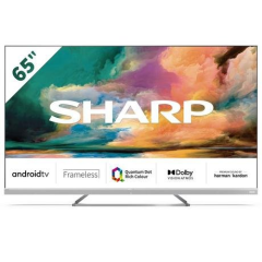 Sharp 4T-C65EQ4KM2AG G 65" 4K UHD Frameless Quantum Dot Android TV